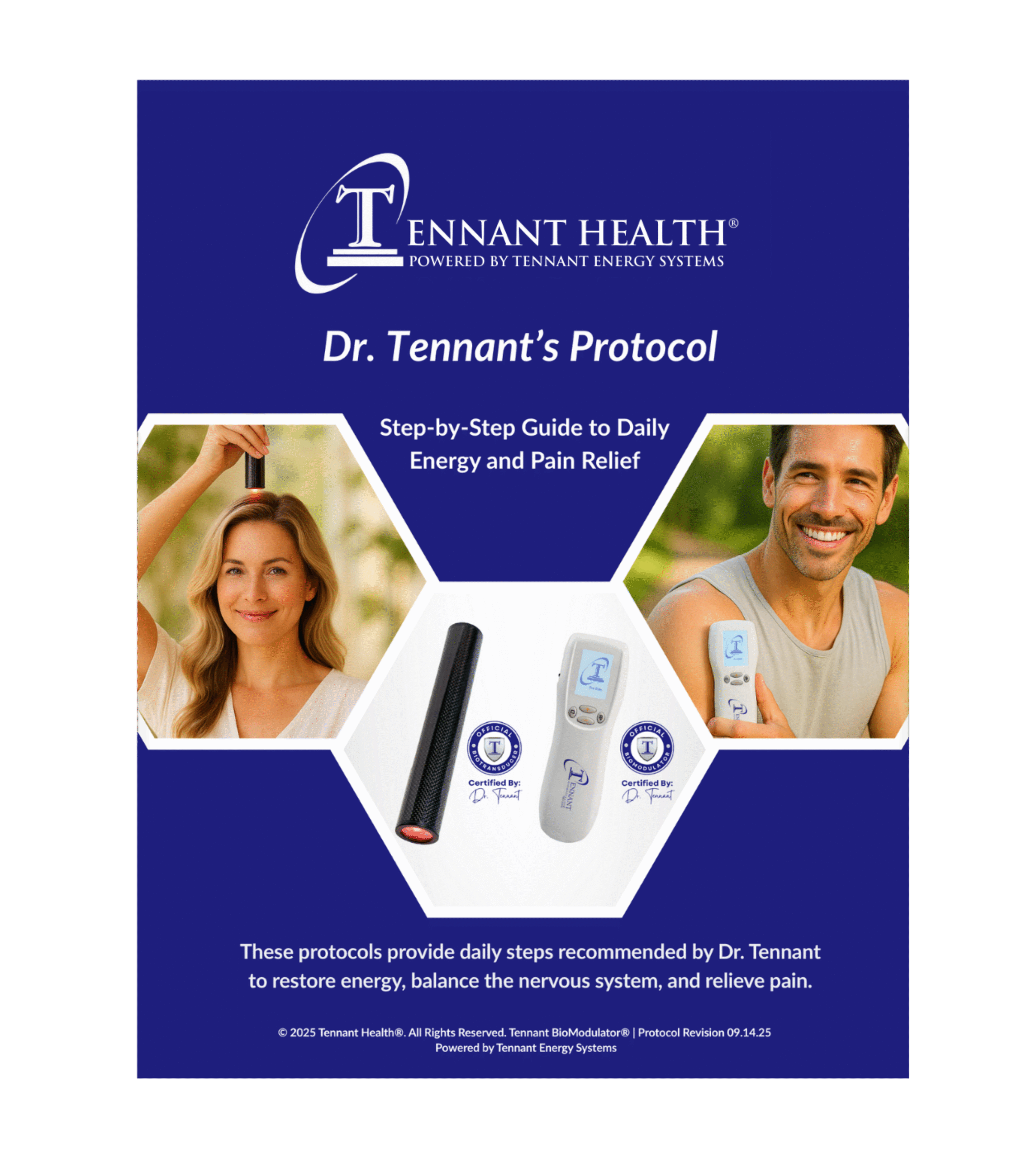 Tennant Health Dr. Tennant’s Protocol with BioModulator and BioTransducer devices for energy and pain relief