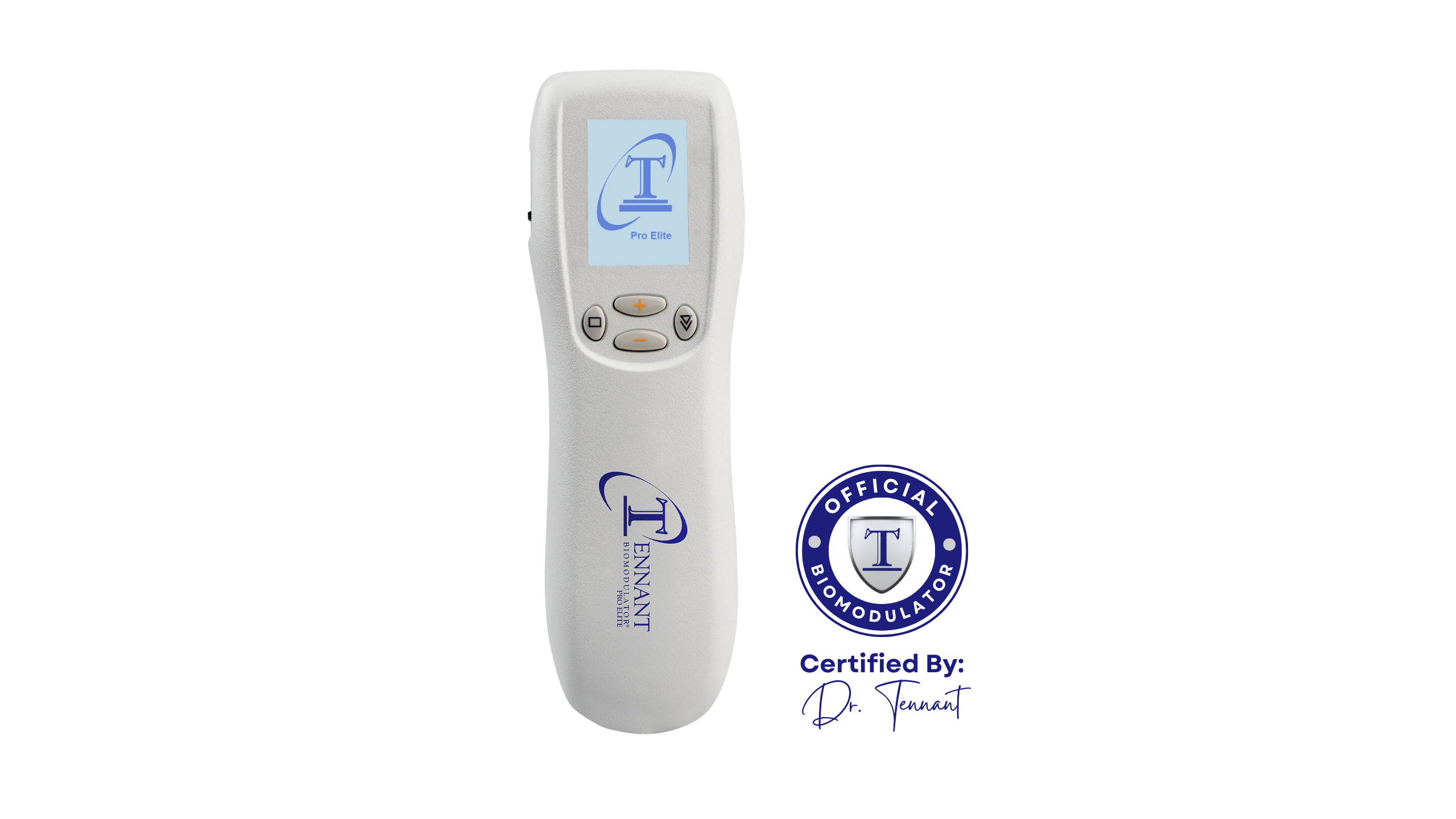 Tennant BioModulator Pro Elite microcurrent device certified by Dr. Tennant for pain relief and energy restoration