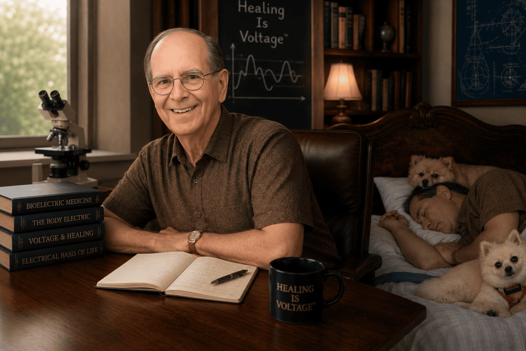Dr. Jerry Tennant studying biological science and cellular energy concepts