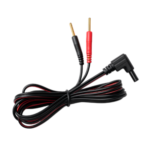 Tennant BioModulator® 2-Pin Connection Wire accessory for connecting electrodes, hand cylinders, and conductive accessories to the BioModulator® for adaptive biofeedback and microcurrent applications.