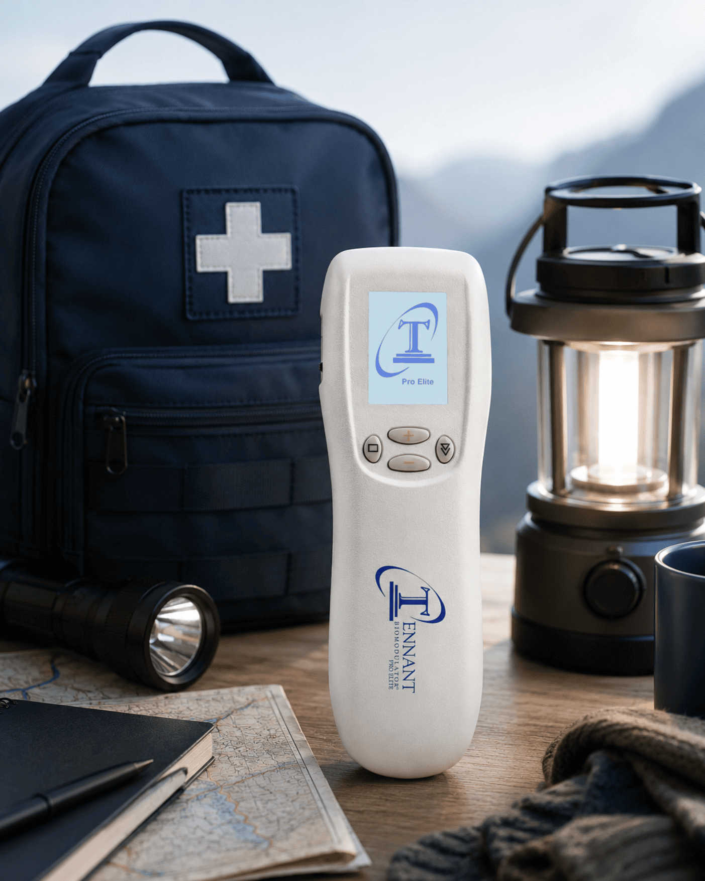 Tennant BioModulator with preparedness kit for off-grid support education