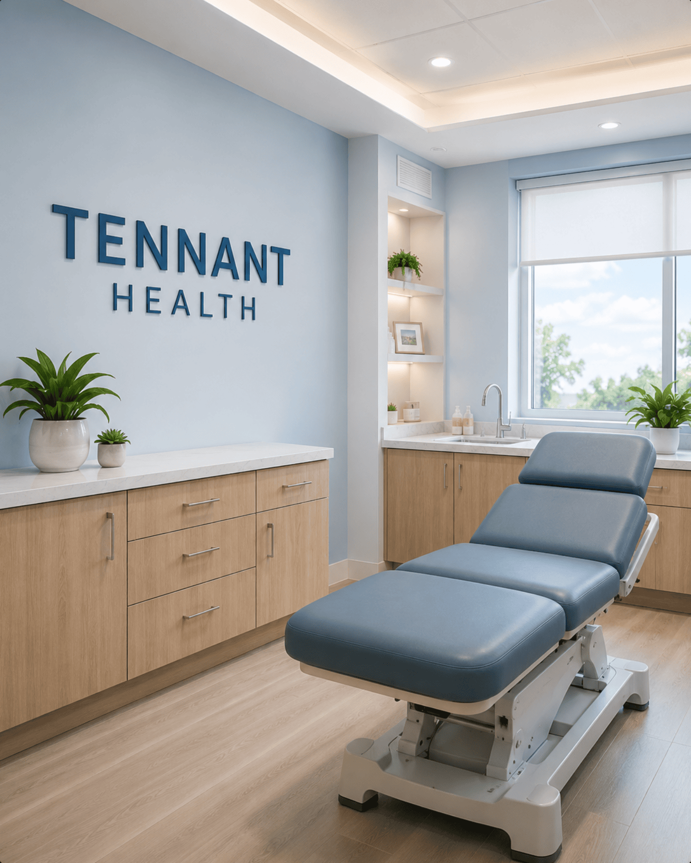 Tennant Health clinical treatment room for practitioners and clinics