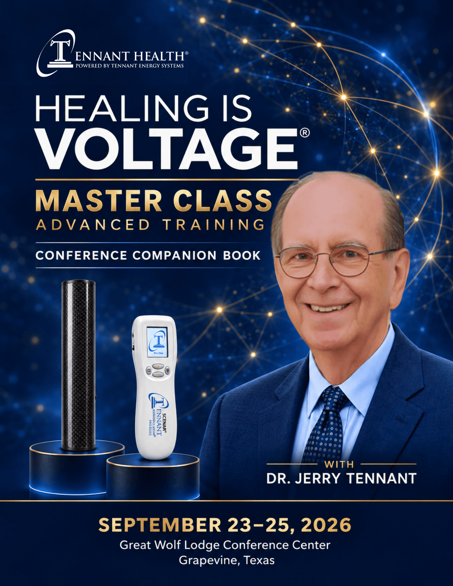 Cover of the Healing Is Voltage Master Class conference companion book